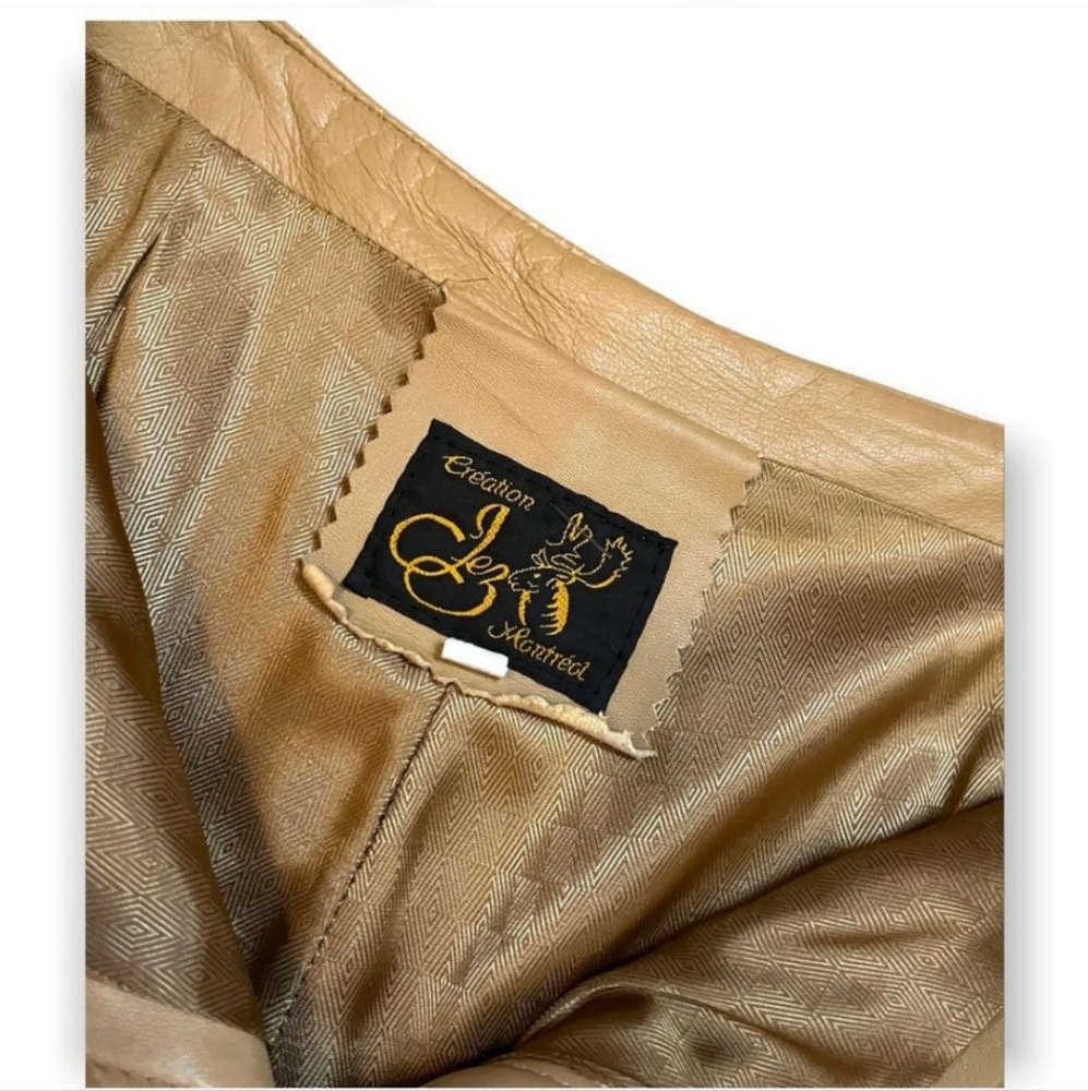 Genuine Vintage Leather Jez Montreal Luxury Designer Flared Pants - Picture 2 of 4